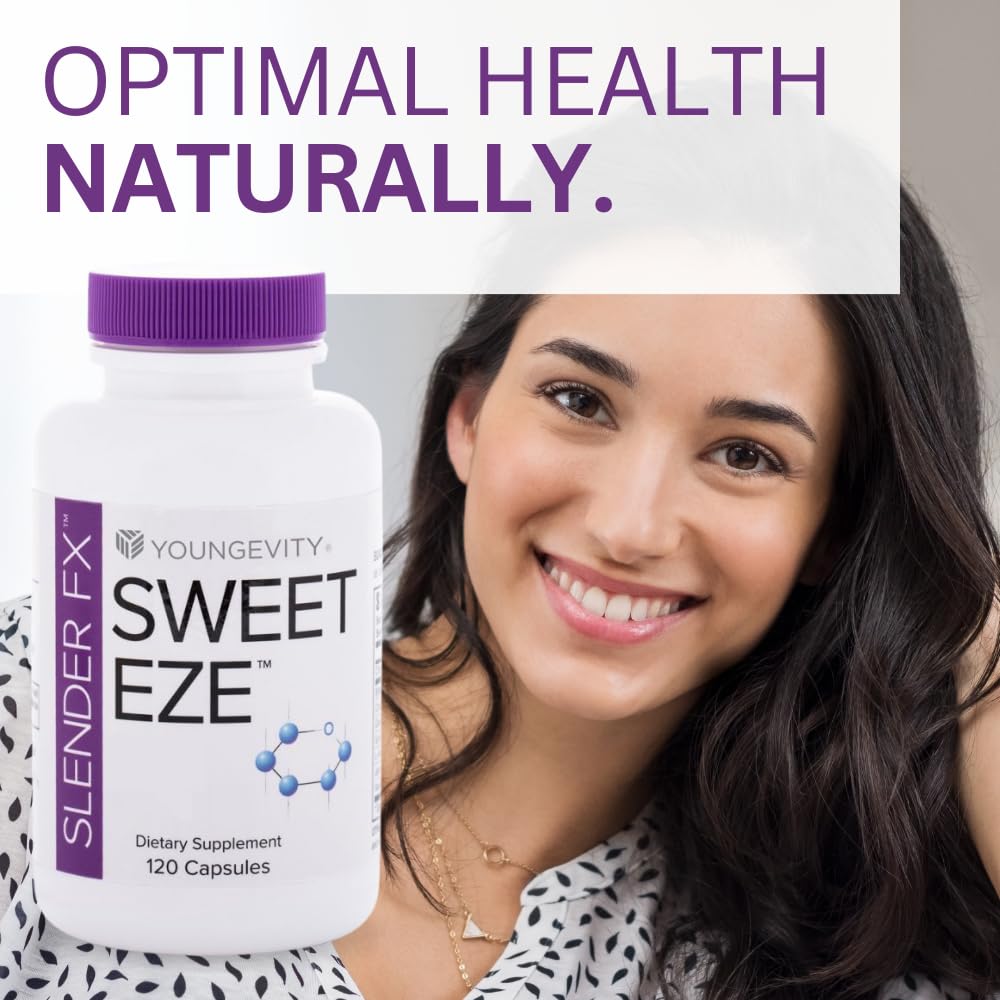 Youngevity Sweet Eze Supplement - 120 Capsules for Blood Sugar Support
