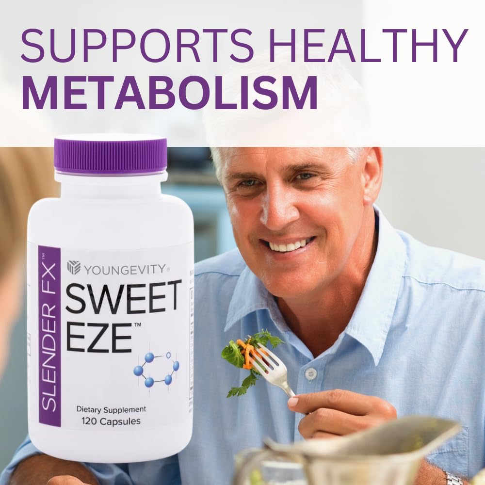 Youngevity Sweet Eze Supplement - 120 Capsules for Blood Sugar Support