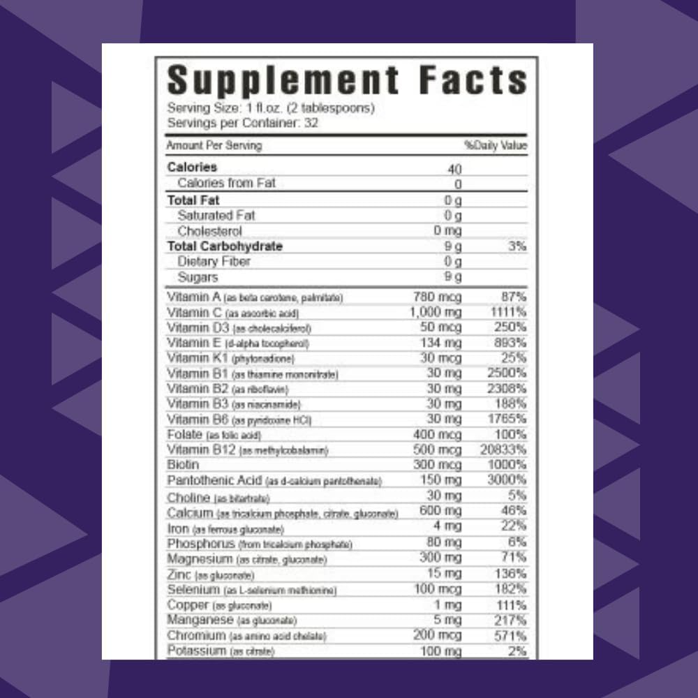 Youngevity Ultimate Classic Liquid Multivitamin & Mineral Complex - Natural Source of Daily Nutrients - Highly Absorbable - (2) Pack