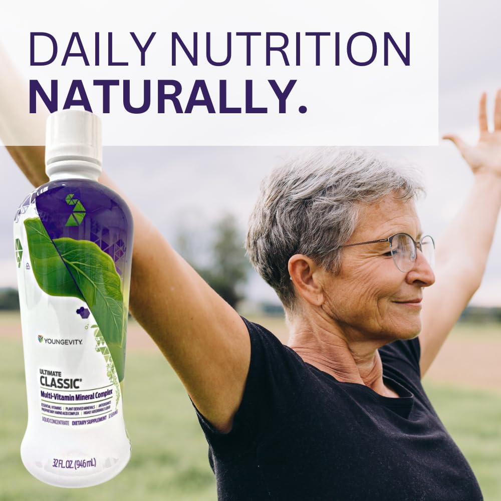 Youngevity Ultimate Classic Liquid Multivitamin & Mineral Complex - Natural Source of Daily Nutrients - Highly Absorbable - (2) Pack