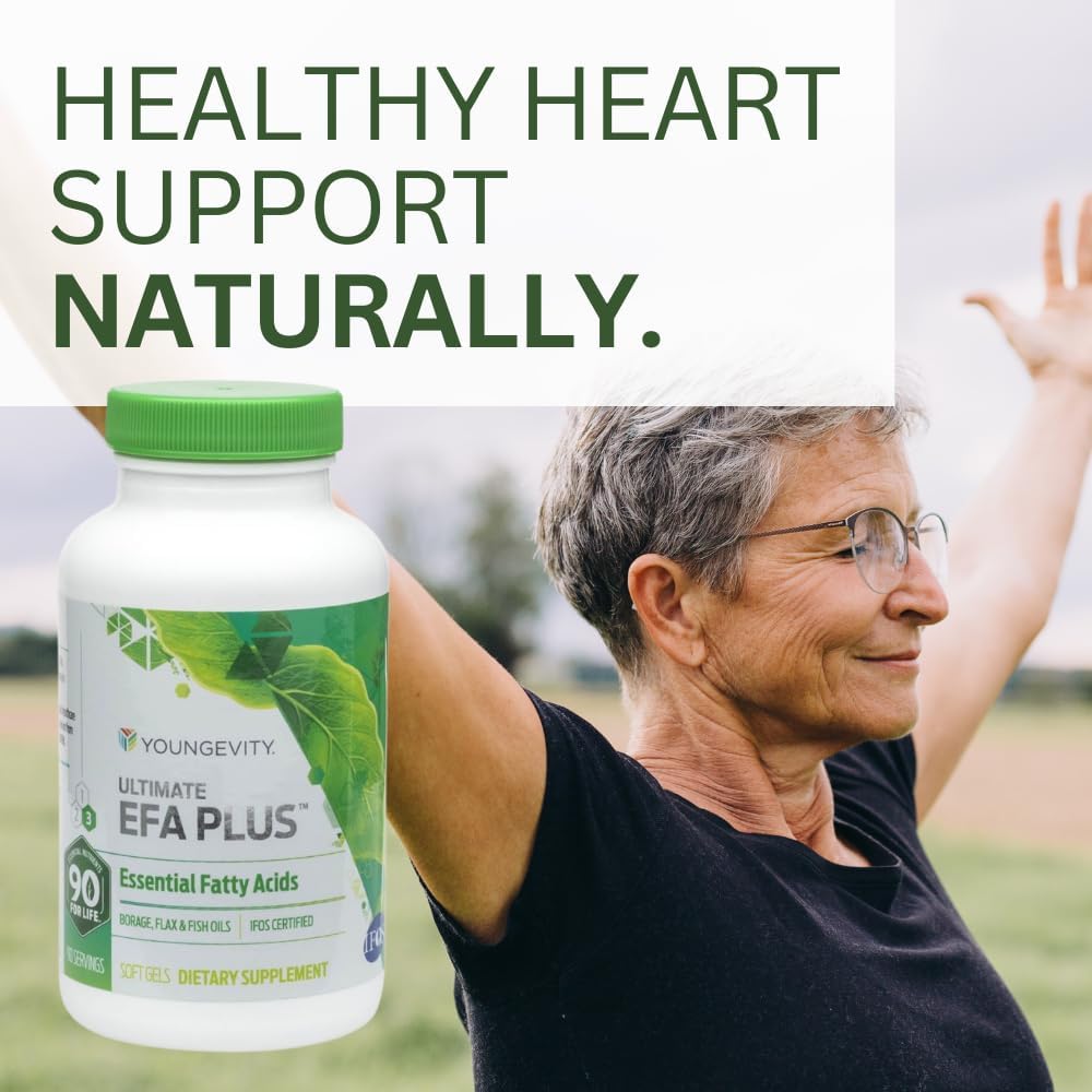 Youngevity Ultimate EFA Plus: 90 Soft Gels, Essential Fatty Acids Supplement