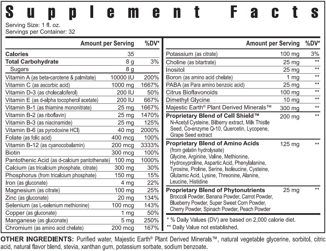 Youngevity Ultra Body Toddy™ - 100+ Nutrient Mega Multi-vitamin Mineral Supplement - Enhanced Absorption - Phytonutrients - Amino Acids - 32 Fl Oz - Men and Women