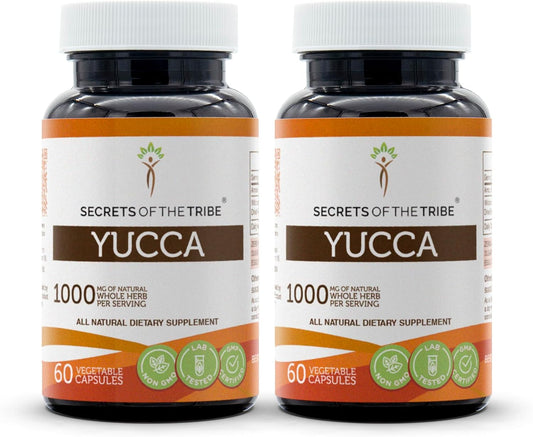 Yucca Glauca Root Capsules - 120 Vegetable Capsules - Secrets of the Tribe
