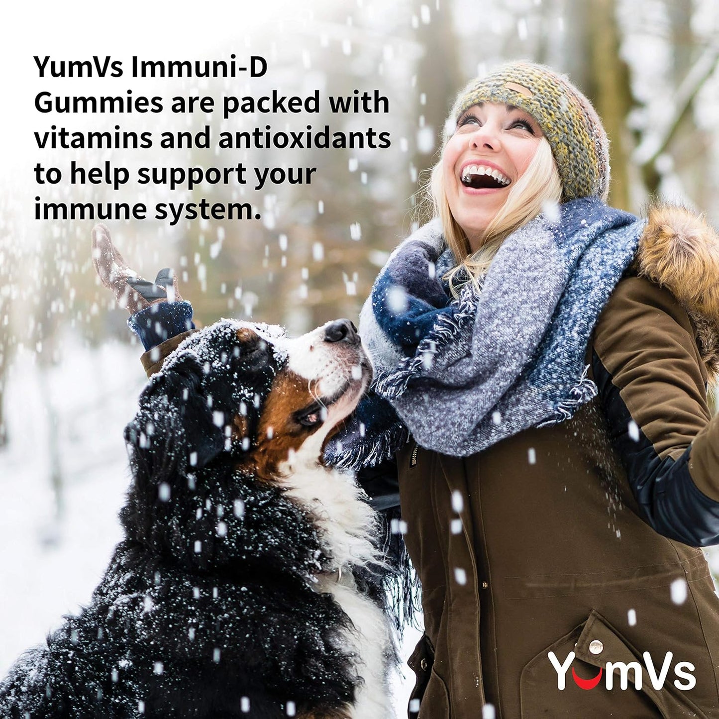 YUM-V'S ImmuniD Elderberry Gummies for Kids - 60 Count, Natural Berry Flavor Chewables with Vitamin C & D for Complete Immune Support