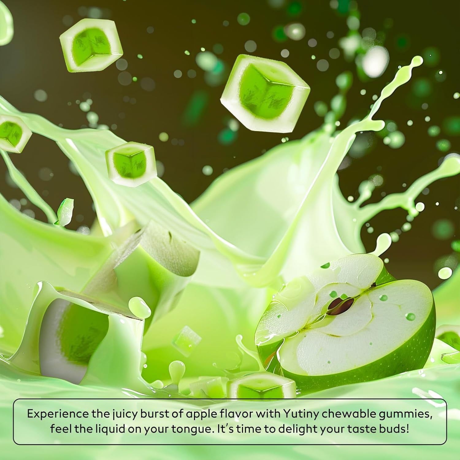 Yutiny 3-in-1 Potassium Complex Gummies 500mg - Potassium Citrate, Chloride, Gluconate - 60 Count