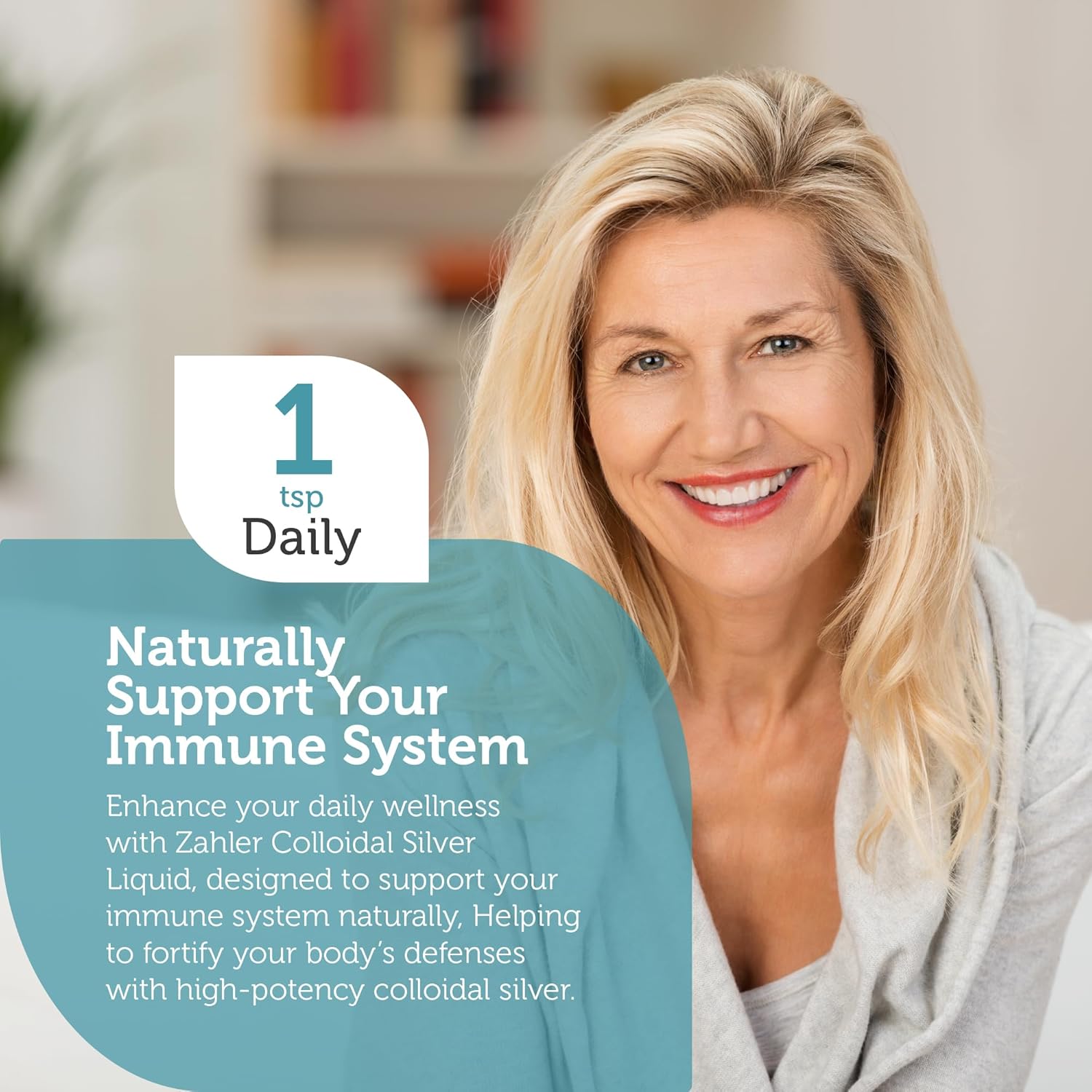 Zahler Colloidal Silver Liquid - 100 PPM Bio-Active Immune Support - Kosher Vegetarian Non-GMO Silver Water - 4 fl oz