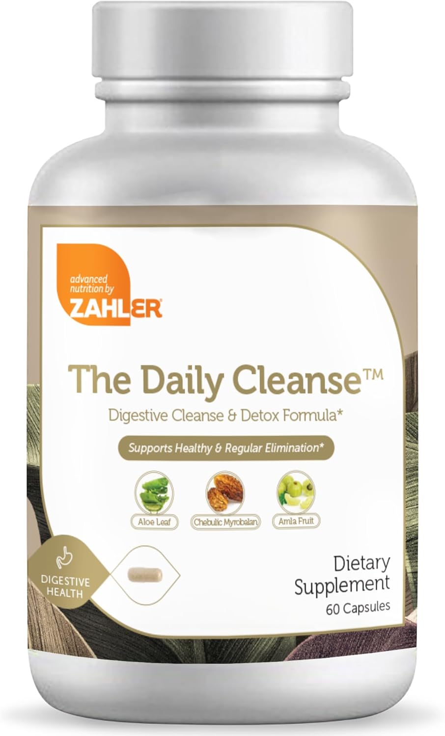 Zahler Daily Cleanse Capsules - Digestive Detox Formula for Healthy Elimination