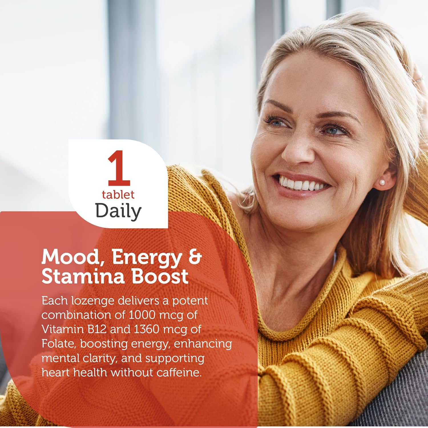 Zahler Energizer Cherry Lozenges - Fast Dissolving Folate & B12 Supplement - Methylated Dual Vitamin Formula with High Folic Acid & B12 - 90 Count