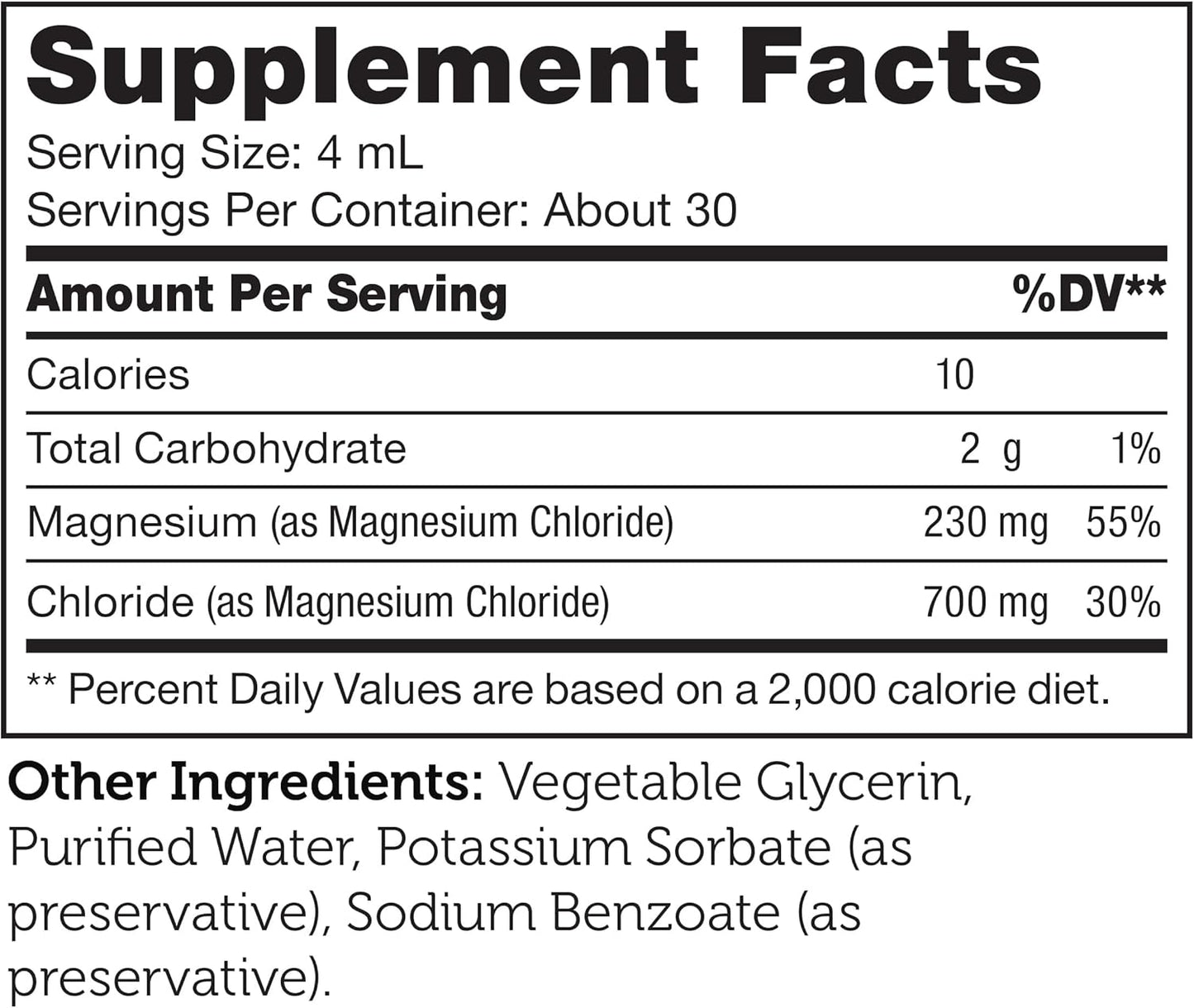 Zahler Liquid Magnesium Chloride Drops - Super Strength Muscle & Calming Support - Unflavored Supplement for Women and Men - Kosher Non-GMO Gluten Free Vegetarian Formula - 4 fl oz