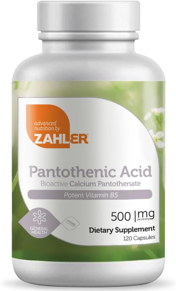 Zahlers Pantothenic Acid Capsules - 120 Count