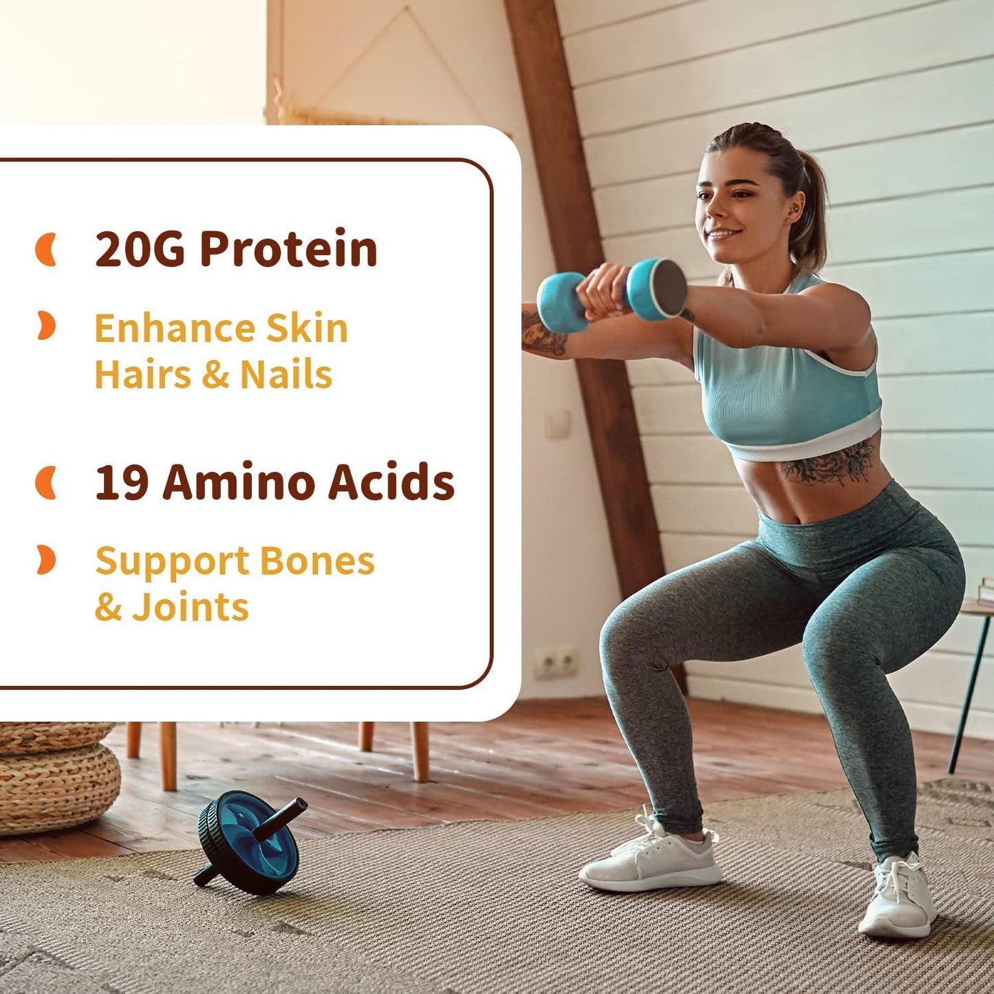 Zammex Bone Broth Packets and Protein Powder Combo - 300g