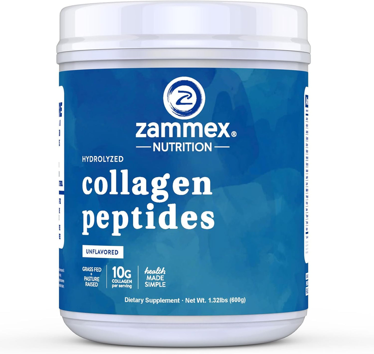 Zammex Collagen Peptides Powder Unflavored Bundle - 150 Servings