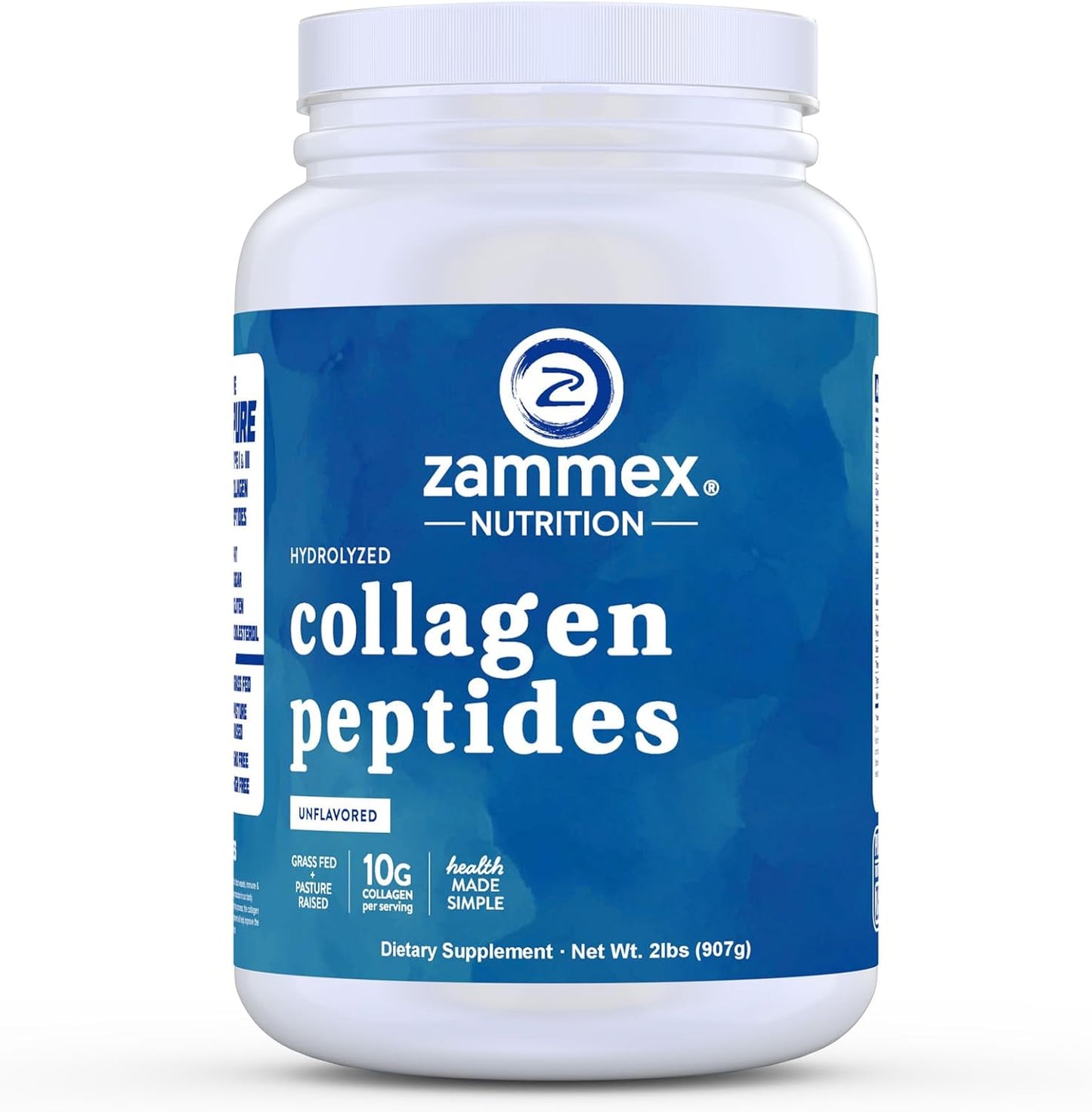 Zammex Collagen Peptides Powder Unflavored Bundle - 150 Servings