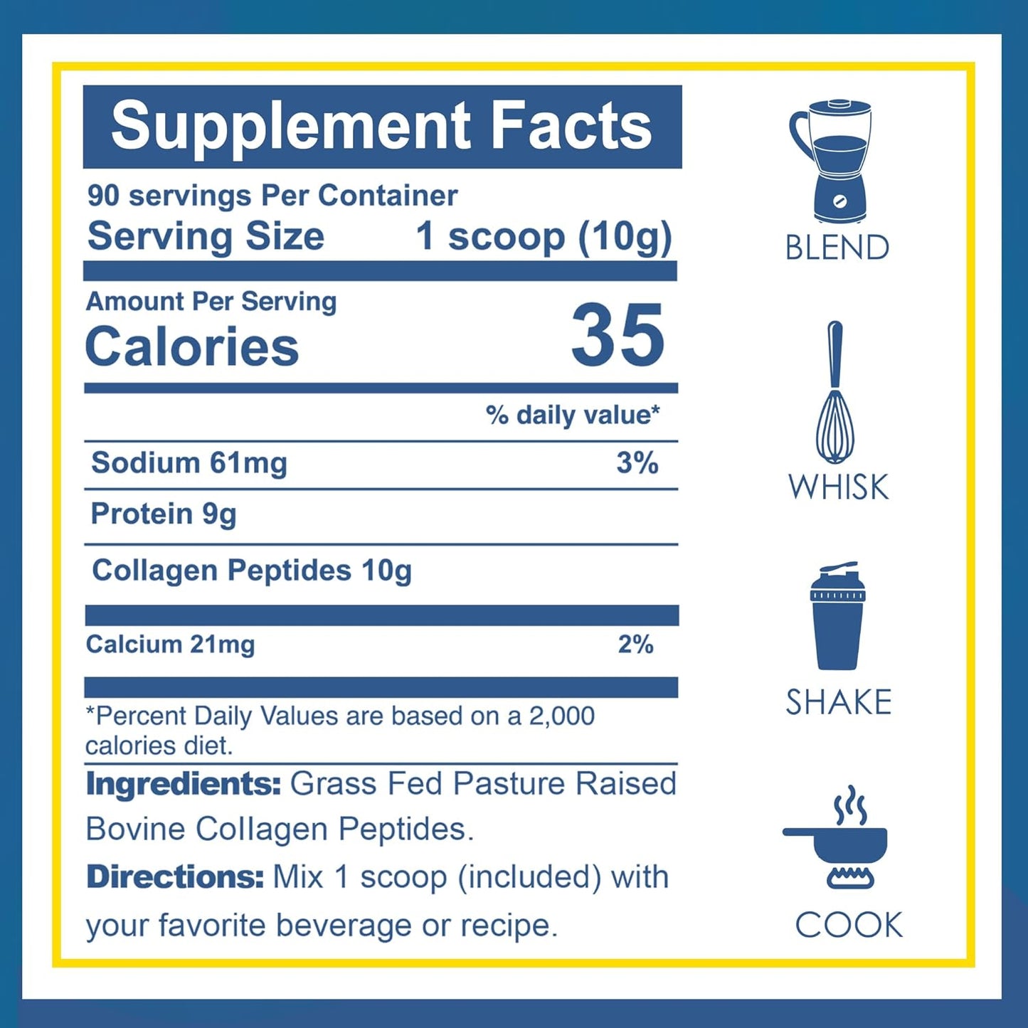 Zammex Collagen Peptides Powder Unflavored Bundle - 150 Servings