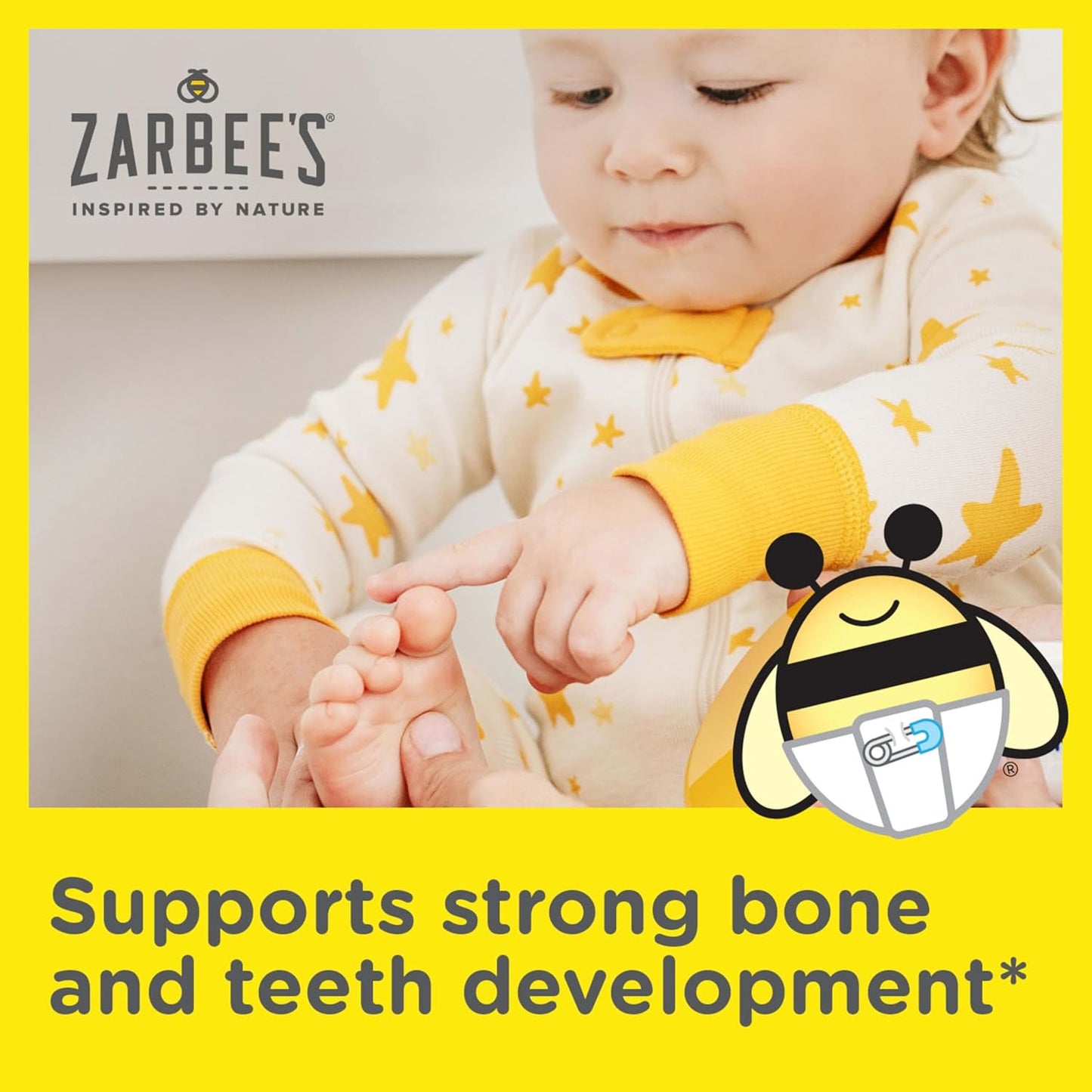 Zarbee's Baby & Toddler Vitamin D Liquid Supplement Drops - 400IU (10mcg), Newborn & Up - Includes Dropper Syringe - 0.47 Fl Oz