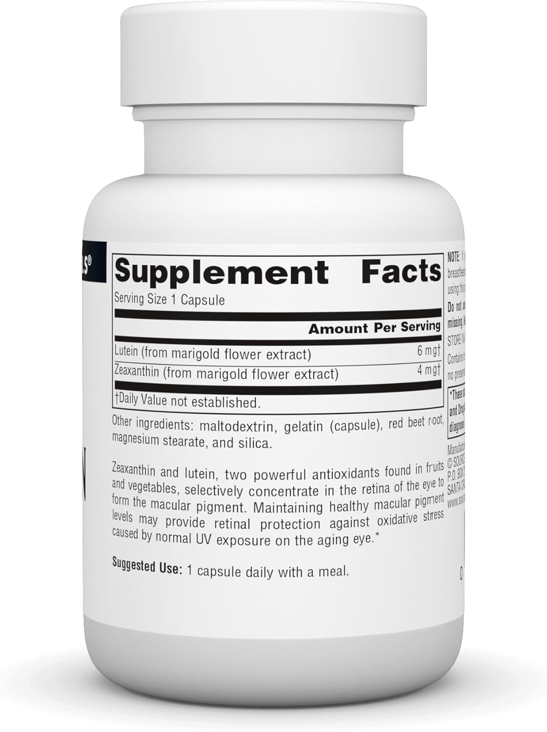 Zeaxanthin with Lutein Capsules - Eye Antioxidant Support - 10mg - 30 Count - BoostGo Australia