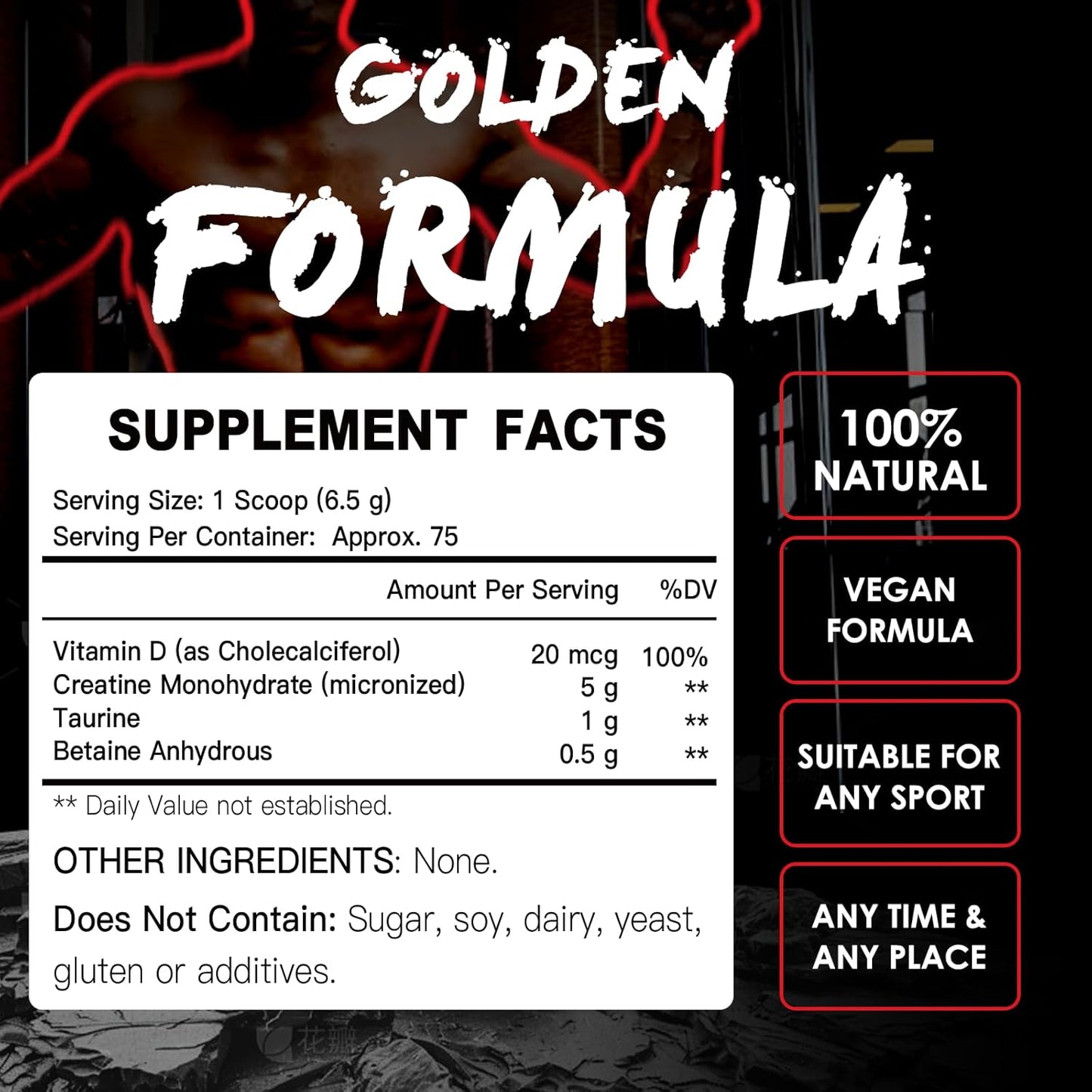 ZEBORA Micronized Creatine Monohydrate Powder - Muscle Recovery & Growth Support - 5G Creatine, 1G Taurine - 75 Servings - BoostGo Australia