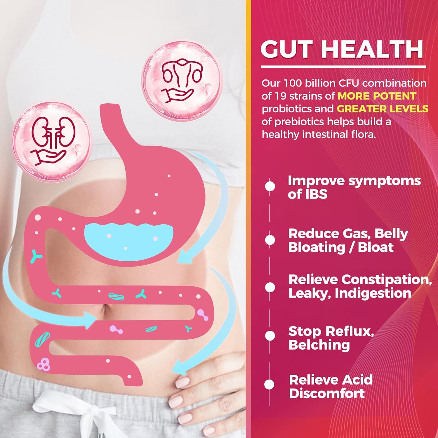 ZEBORA Ultimate Probiotics for Women - 100 Billion CFUs with Prebiotics, D-Mannose, and Cranberry - Digestive, Immune, and UT Health Support - Soy and Gluten Free - 45 Packets