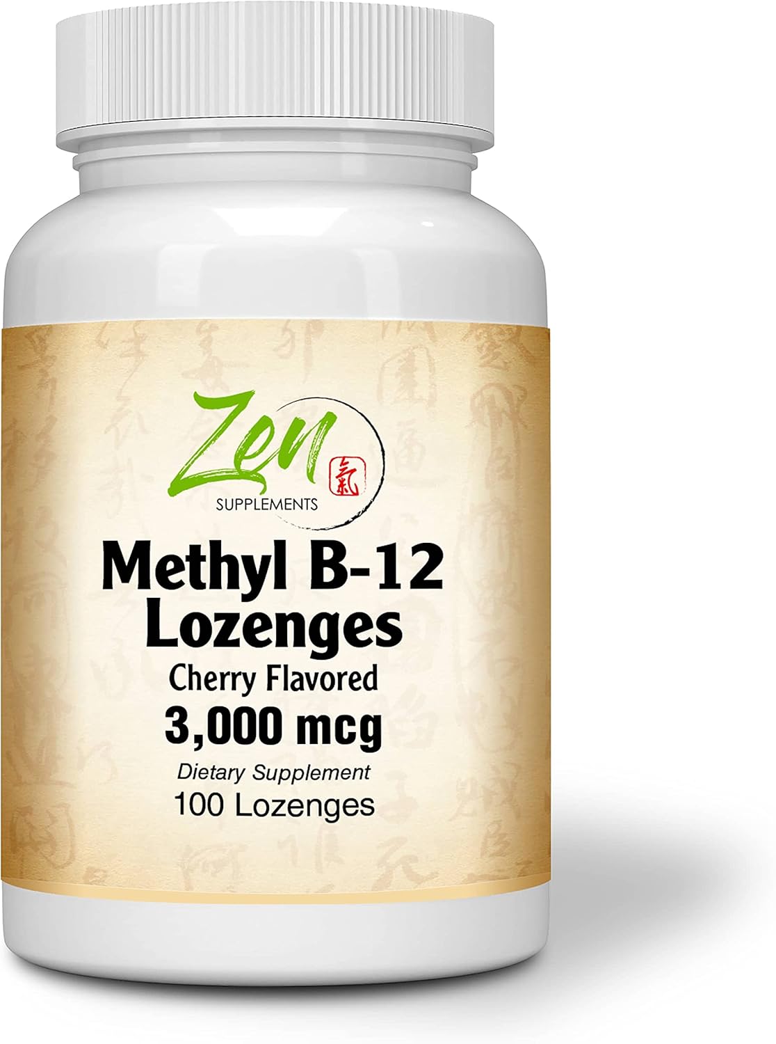 Zen Supplements Top-Rated Methylated B12 Vitamin Lozenges with Folic Acid - Boost Heart Health, Immune System, Brain Function - 100 Count