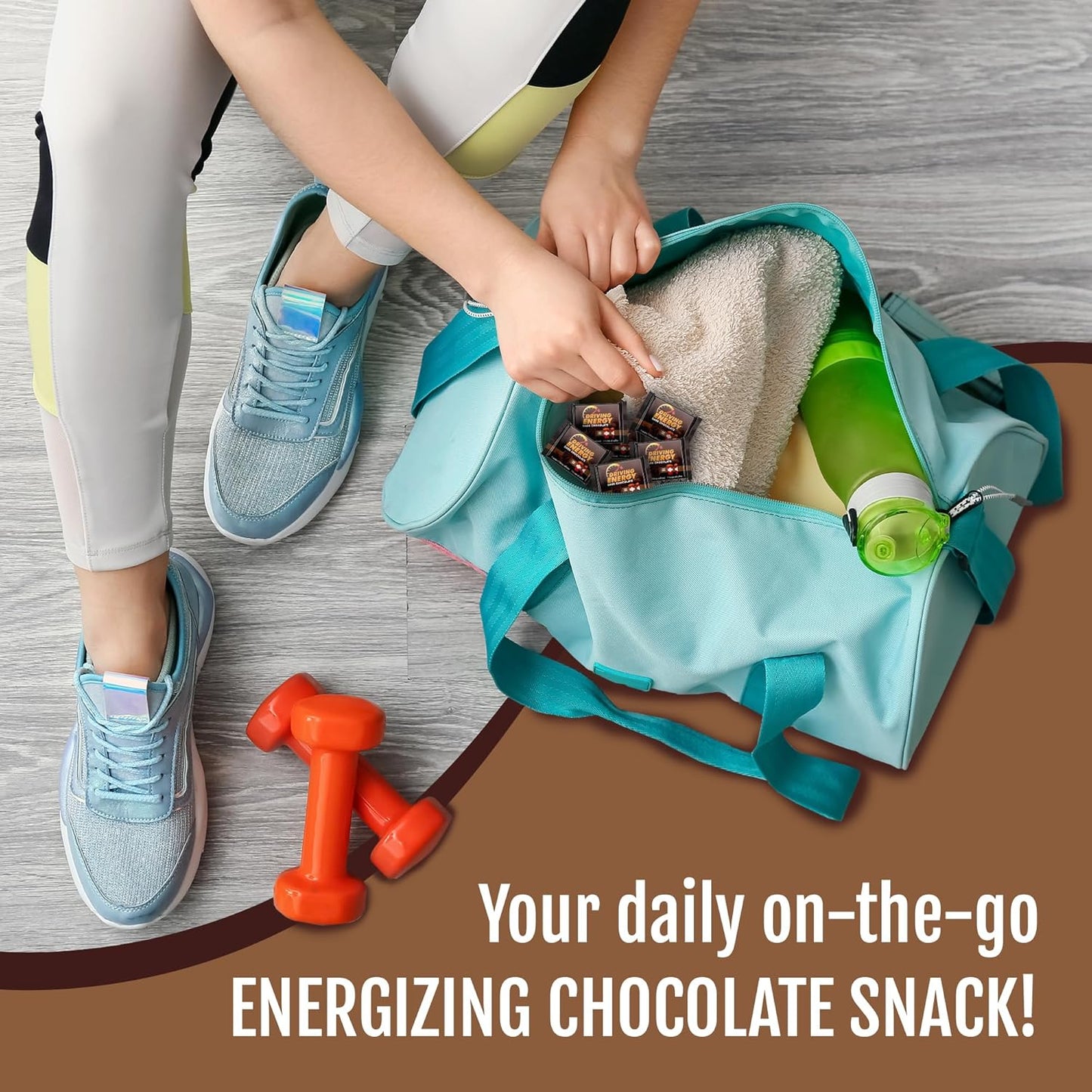 ZenEvo Dark Chocolate Energy Bites - 150mg Caffeine for Long-Lasting Energy - Gym & Workout Snack - 30 Count