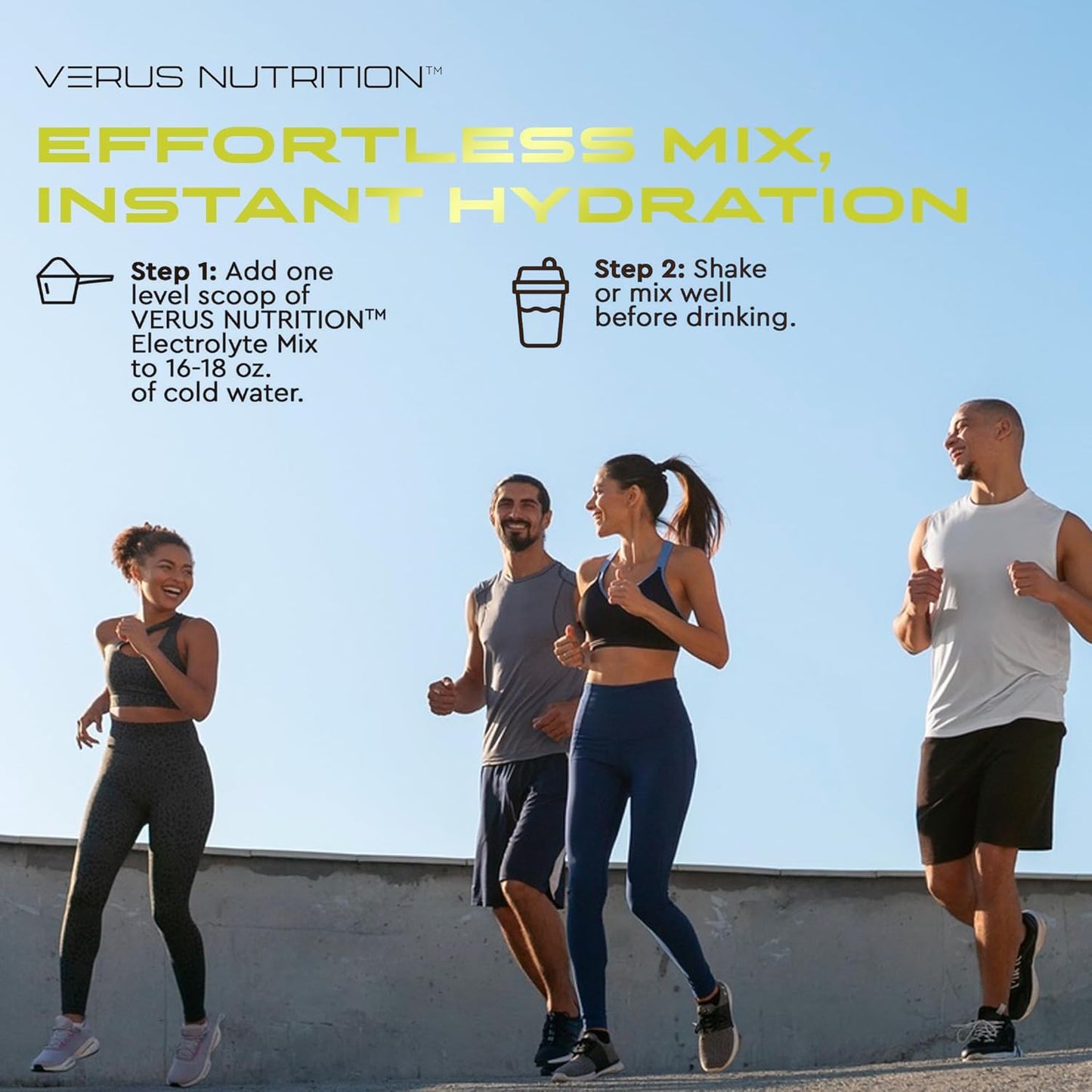 Zero Calorie Electrolyte Powder for Fasting, Keto & Vegan Diets - Natural Ingredients, 60 Servings