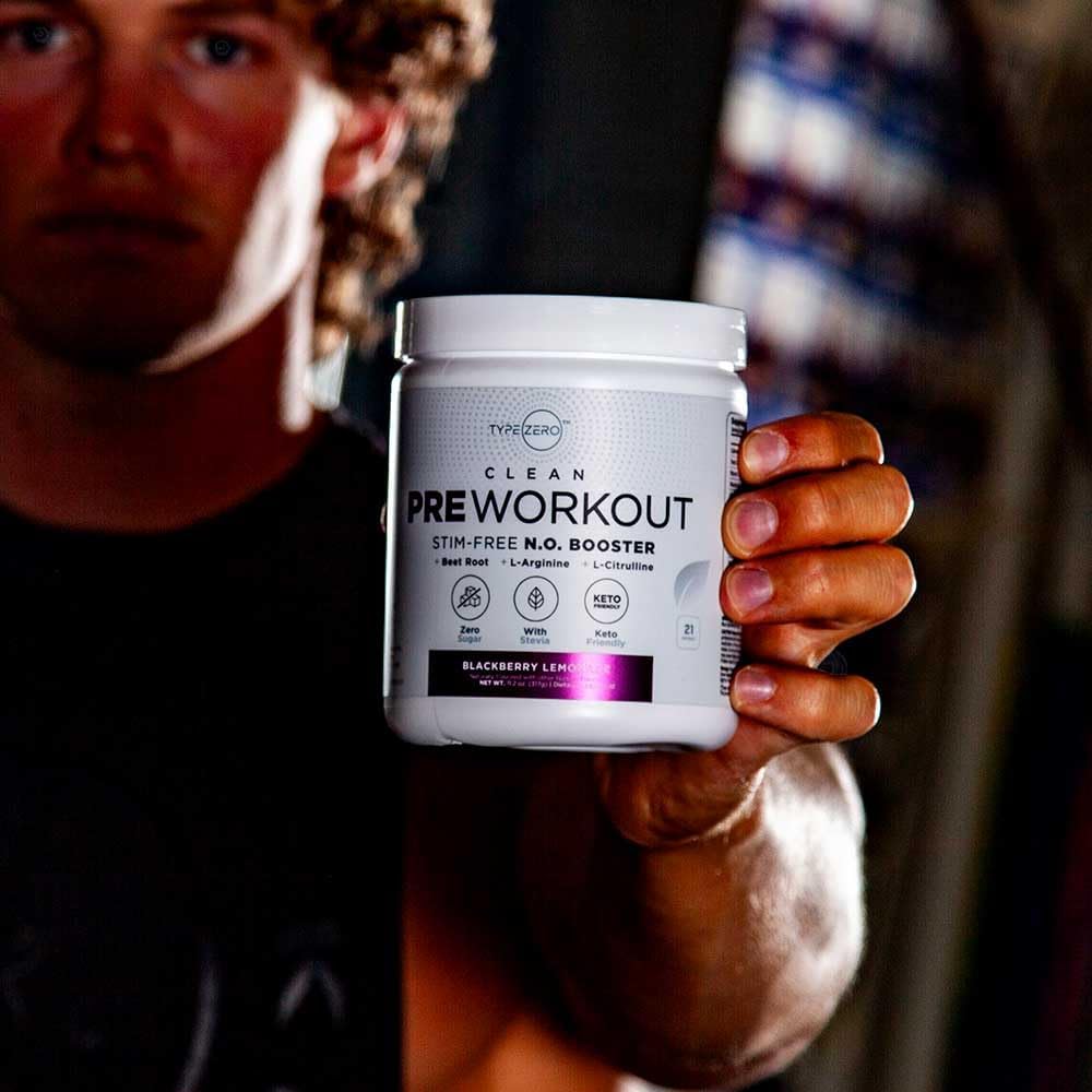 Zero Ultra Clean Blackberry Lemonade Non-Stim Pump Pre Workout for Men & Women - Beetroot, Arginine, Citrulline Malate, Betaine, Beta A, ACV - Sugar-Free & Caffeine-Free Formula