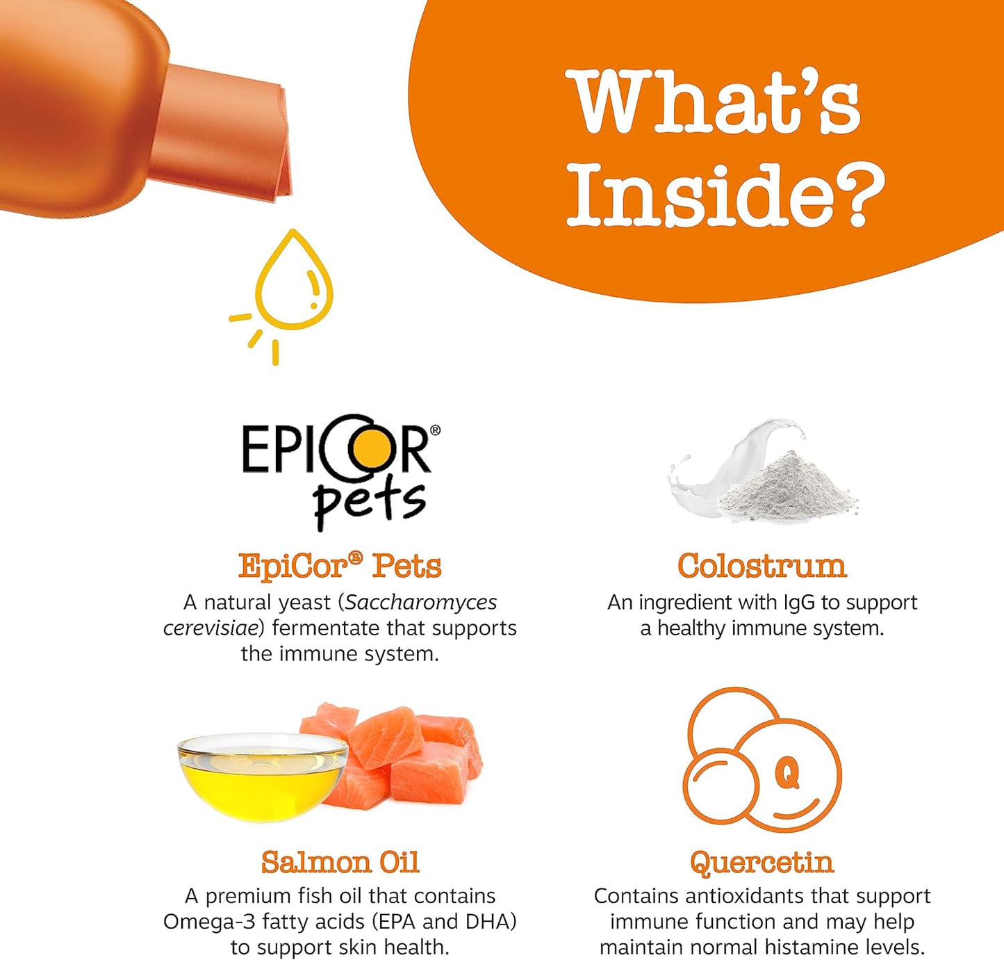 Zesty Paws Allergy & Immune Support Infusions for Dogs - Omega 3 Salmon Oil - Sensitive Skin Relief - EpiCor Pets, Colostrum, Quercetin - Seasonal Allergy Relief - Chicken Flavor - 16 fl oz