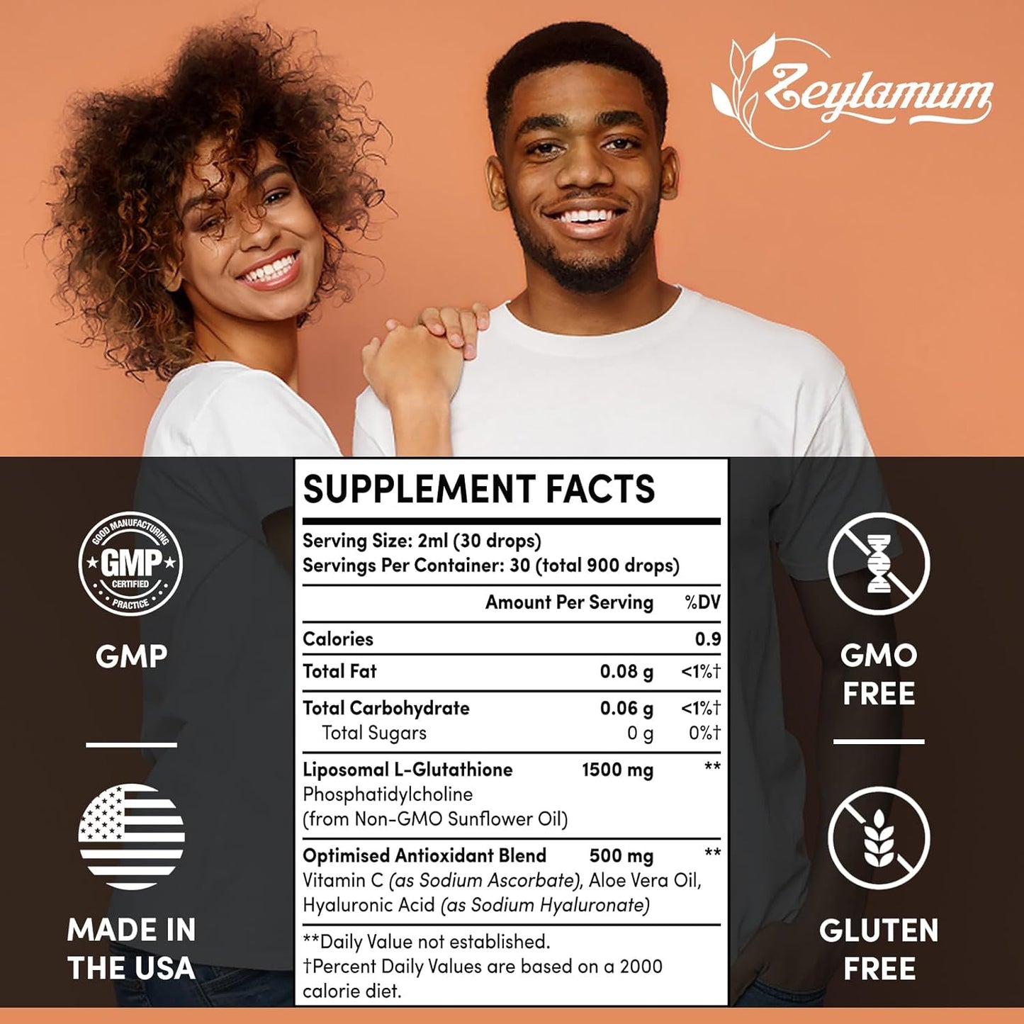 Zeylamum Liposomal Glutathione Bundle: 2400 MG Capsules & 2000 MG Liquid - Antioxidant, Energy Boost, Immune Support, Anti-Aging