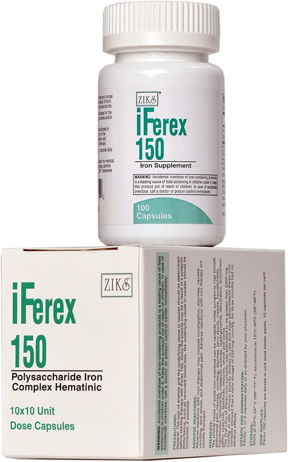 Ziks iFerex 150: Iron Supplement for Enhanced Energy and Immune Support