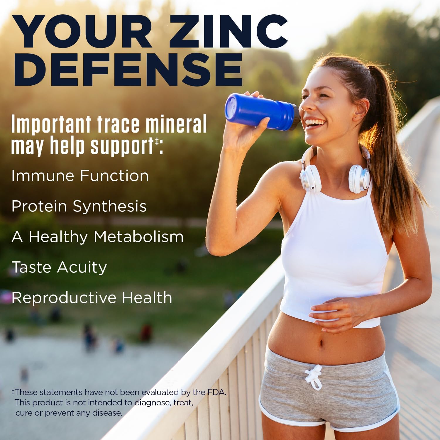 Zinc 50mg Hydroxy Acid Complex Supplement for Metabolism & Immune Support - Enhanced Absorption, Vegan & Non-GMO - 60 Tablets