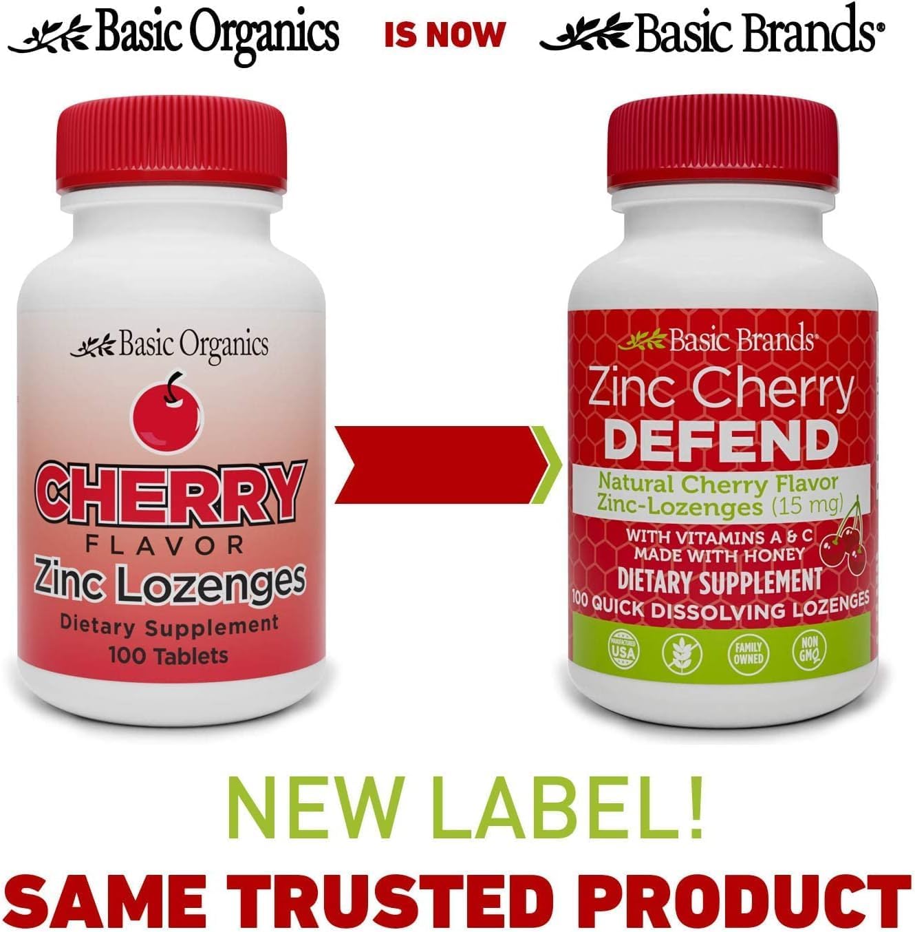 Zinc Cherry Defend Lozenges - 200 Count - Immune Support, Cold Relief - Natural Cherry Flavor, Non-GMO - Zinc Acetate & Vitamin C - 2-Pack
