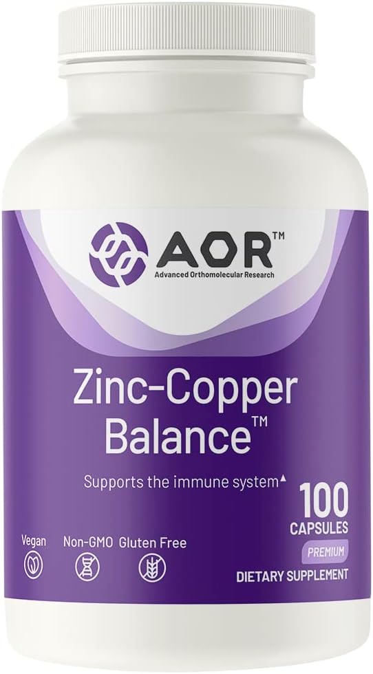 Zinc Copper Balance Supplement (100 capsules) by AOR