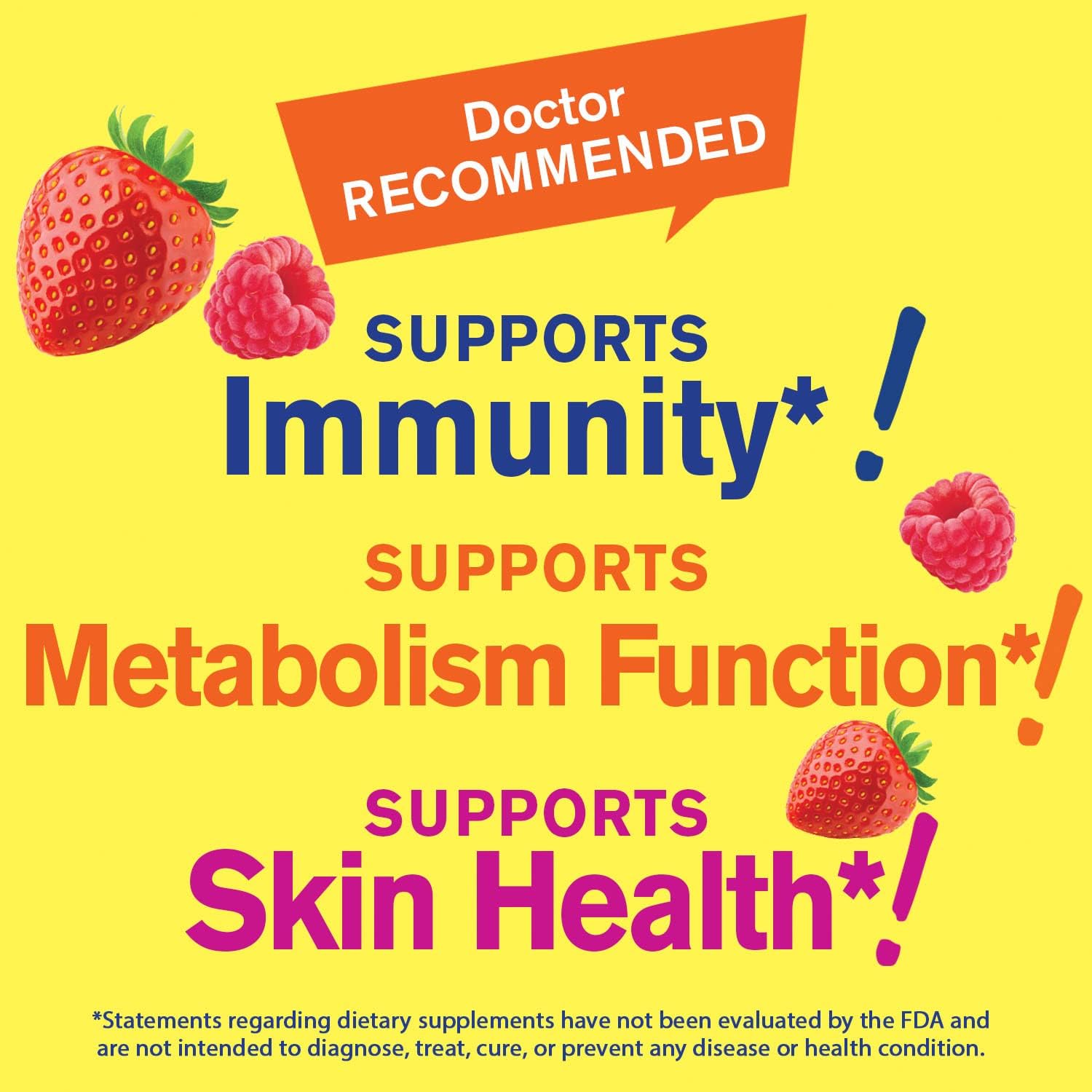 Zinc Gummies 50mg - Immune Support and Antioxidant Health - Berry Flavor - Gluten-Free, GMO-Free - 60 Gummies