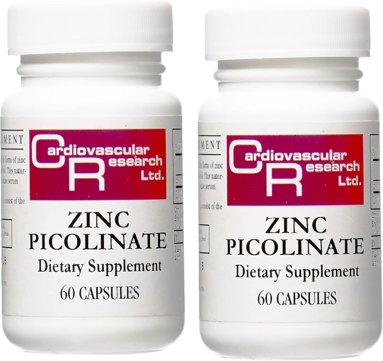 Zinc Picolinate Capsules 25mg - Cardiovascular Health & Immune System Support - 240 Capsules Bundle