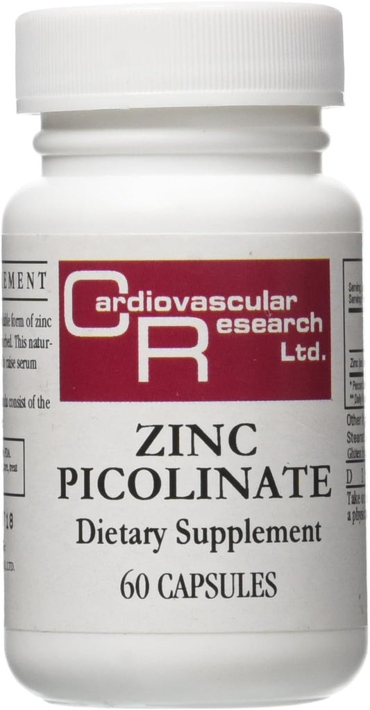 Zinc Picolinate Capsules for Cardiovascular Health - 60 Count