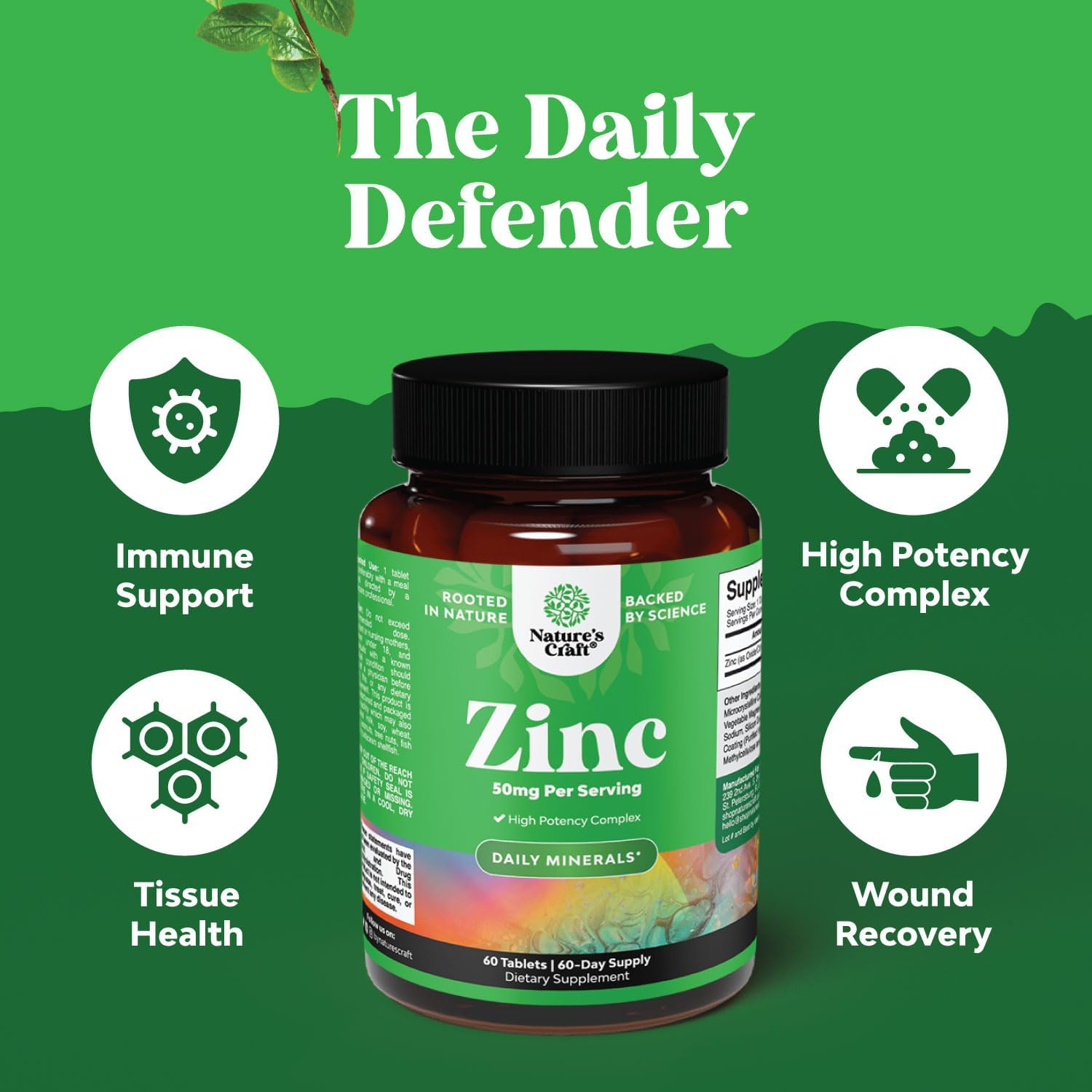 Zinc & Quercetin with Bromelain Immune Support Bundle - Promotes Nail, Skin, & Joint Health - Boosts Immunity, Brain, Lung, & Focus - Natural Health Supplements