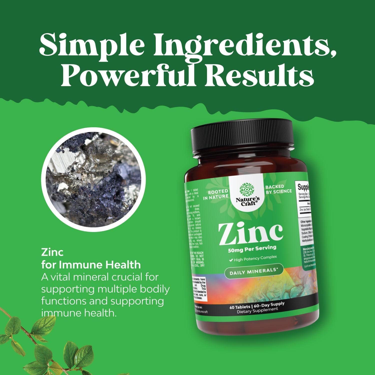 Zinc & Quercetin with Bromelain Immune Support Bundle - Promotes Nail, Skin, & Joint Health - Boosts Immunity, Brain, Lung, & Focus - Natural Health Supplements