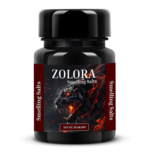 ZOLORA Smelling Salts: Powerful Ammonia Inhalants for Athletes in Powerlifting & Hockey, Energy Boost, Focus, Motivation - USA Made