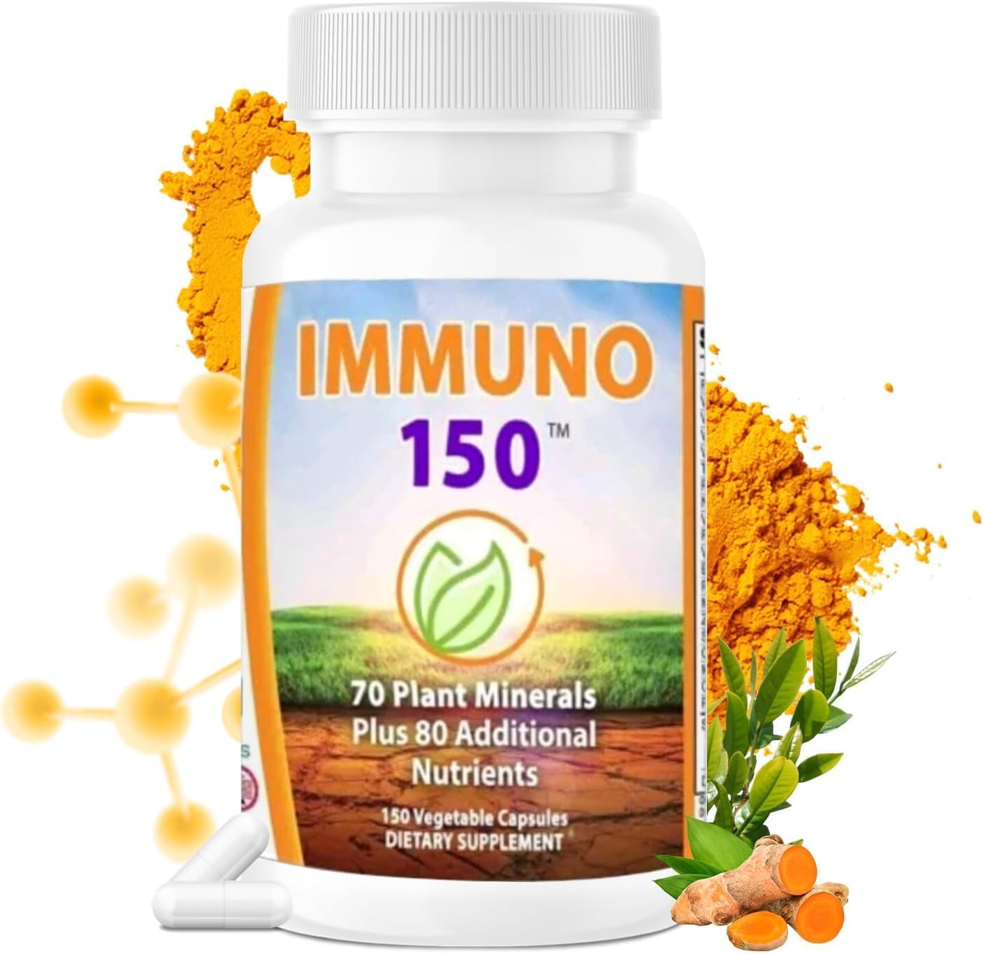 1 Bottle of WAJ IMMUNO 150 Support Supplement with 150 Vegetable Types for Immune Health