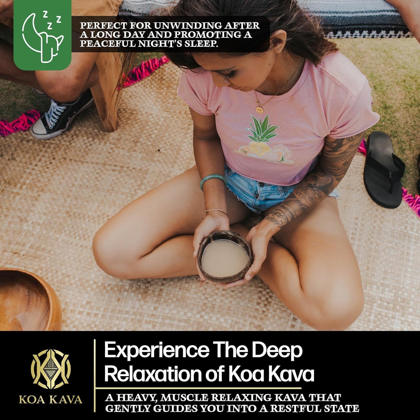 1 Kg Vanuatu Koa Kava & 8 oz Tongan Kava Bundle - High-Quality Kava Roots for Relaxation