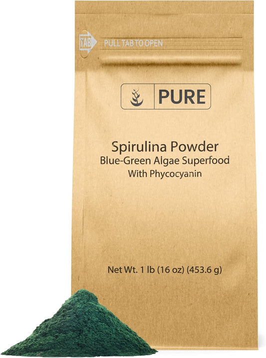 1 lb Pure Original Spirulina Powder - Green Algae Superfood with Phycocyanin - BoostGo Australia