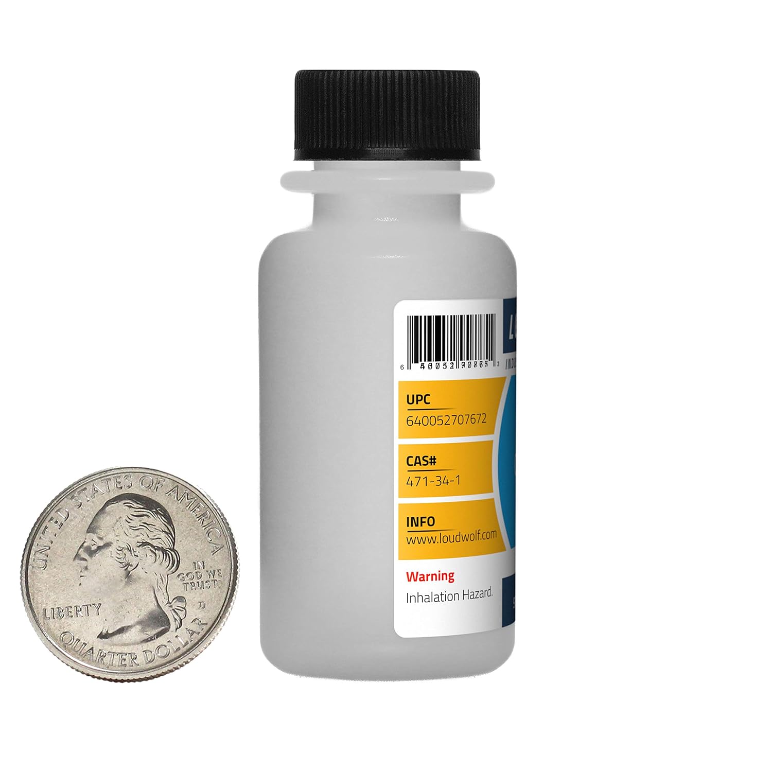 10 Bottles of Loudwolf Calcium Carbonate Fine Powder - 10 Ounces Each, 97.55% Pure Food Grade