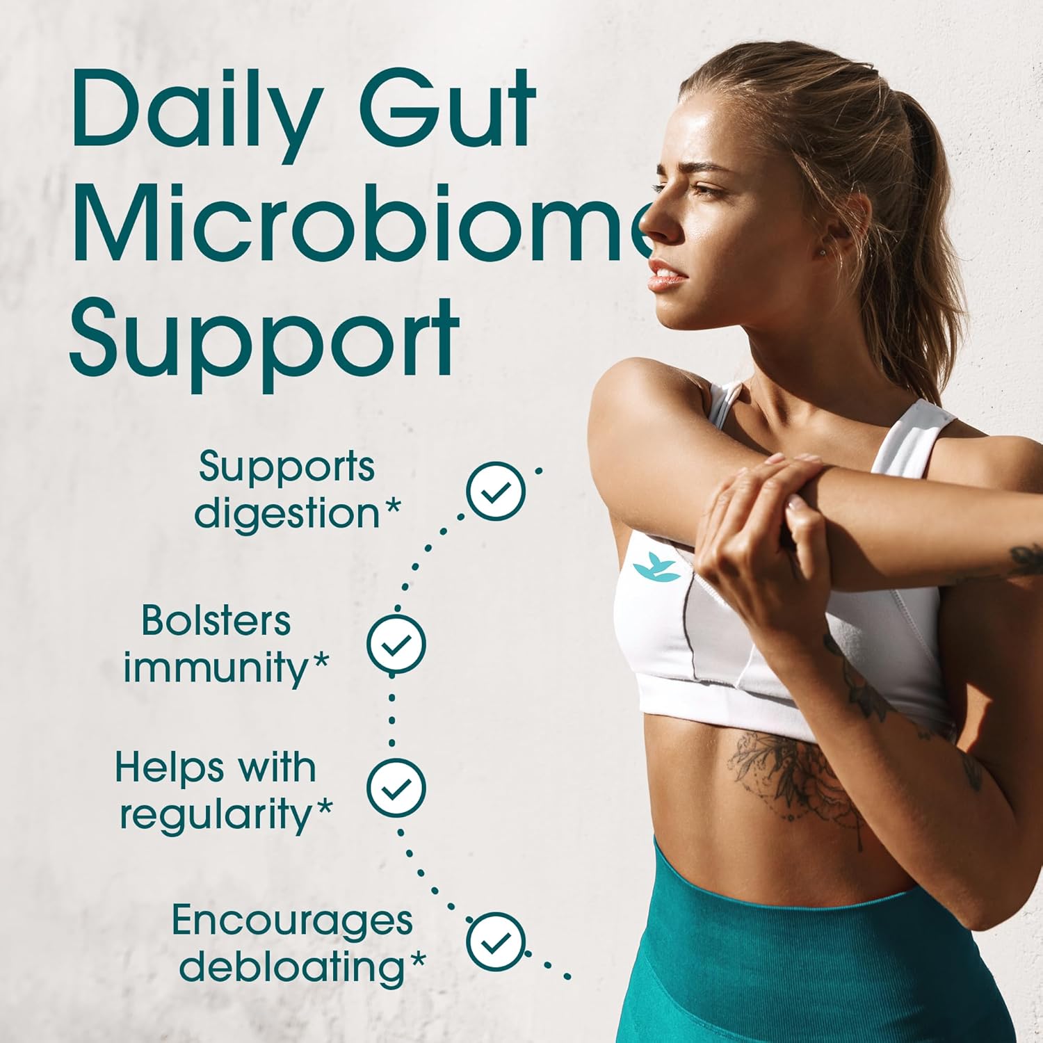 10 Month Supply Probiotic Digestive Health Support for Women & Men - USA Made Vegan Formula with Prebiotic Blend - 62% More Stable Gut Health Probiotics