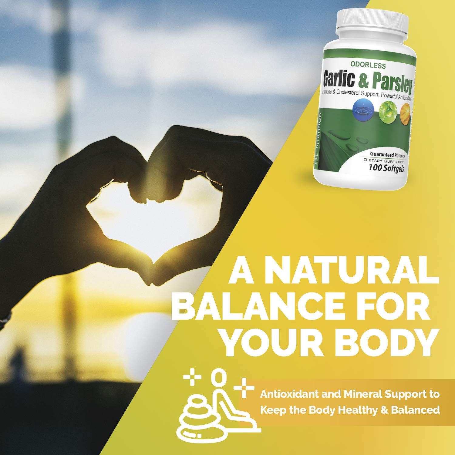 100 All-Natural Odorless Garlic and Parsley Detox Supplement Softgels by Great Lakes Nutrition