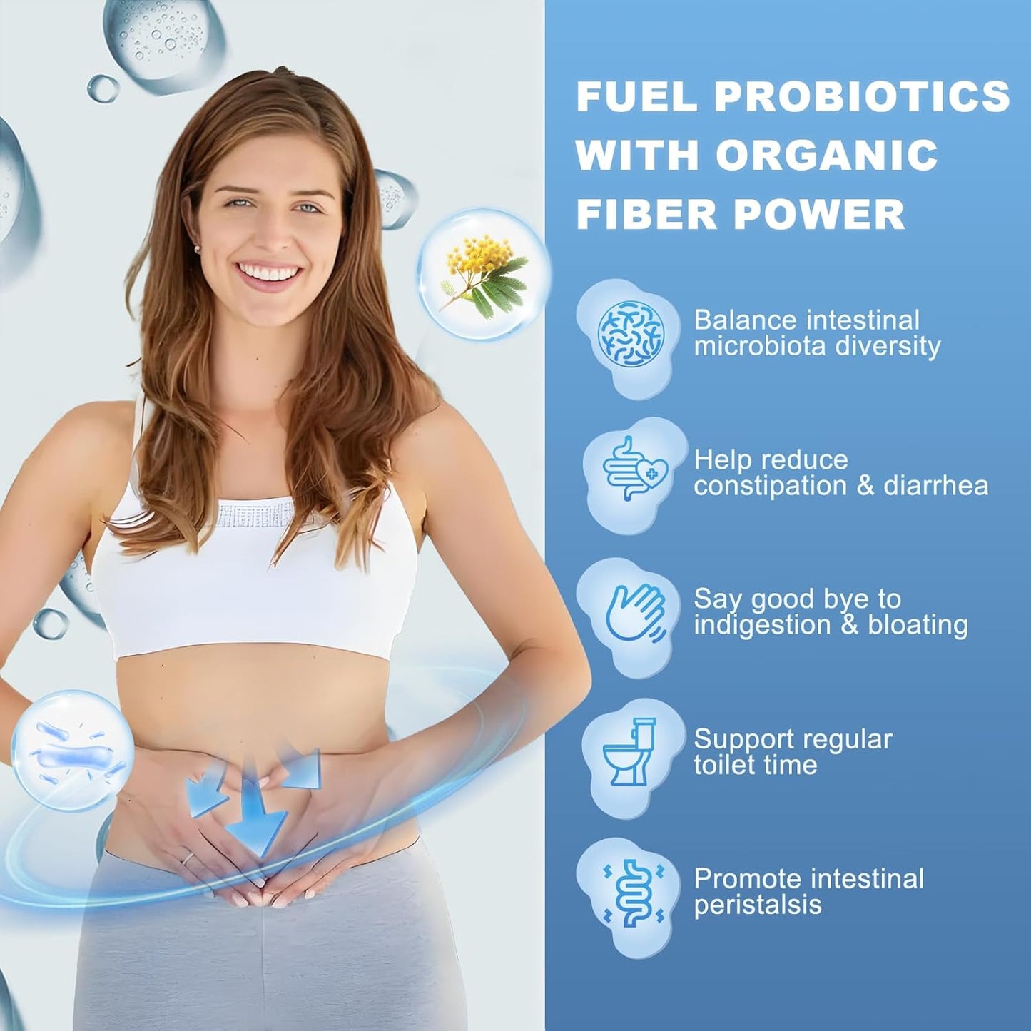 100 Billion CFU NutriGut Probiotics for Women and Men with Prebiotics - Immune and Digestive Support - 90 Veggie Capsules