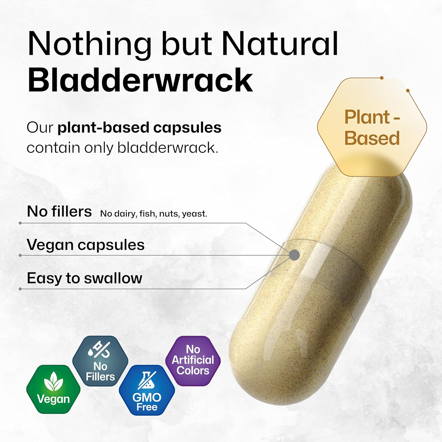 100 Capsules of BIO KRAUTER Goldenseal and Bladderwrack for Herbal Support
