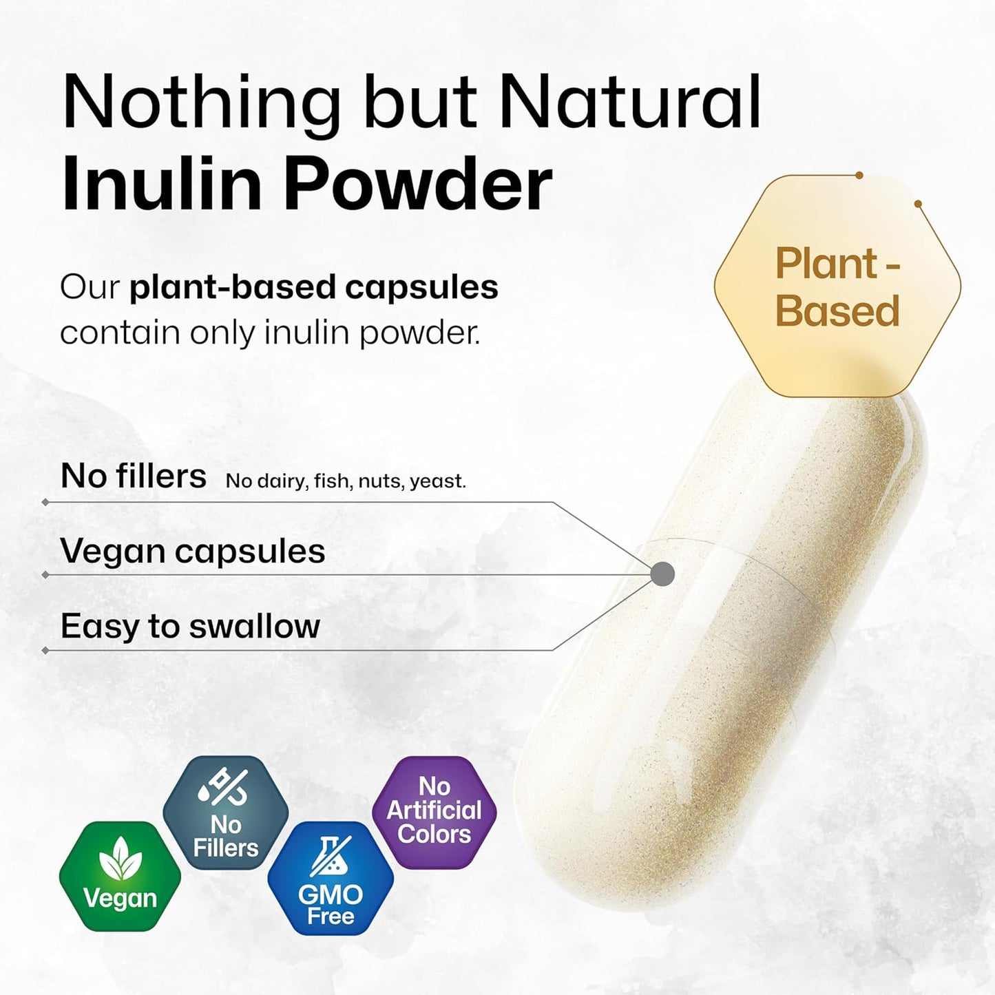 100 Capsules of BIO KRAUTER Inulin with 2 Fl. Oz. Licorice Root Tincture - Digestive Health Supplement