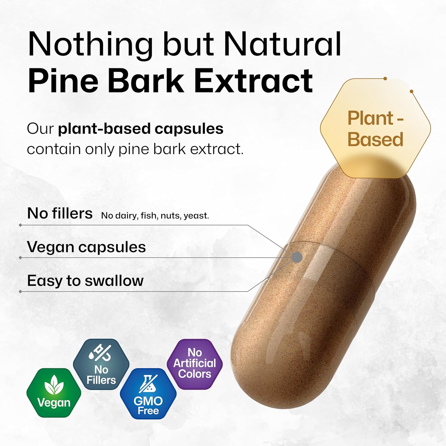 100 Capsules of BIO KRAUTER Pine Bark and Dan Shen Herbal Supplements