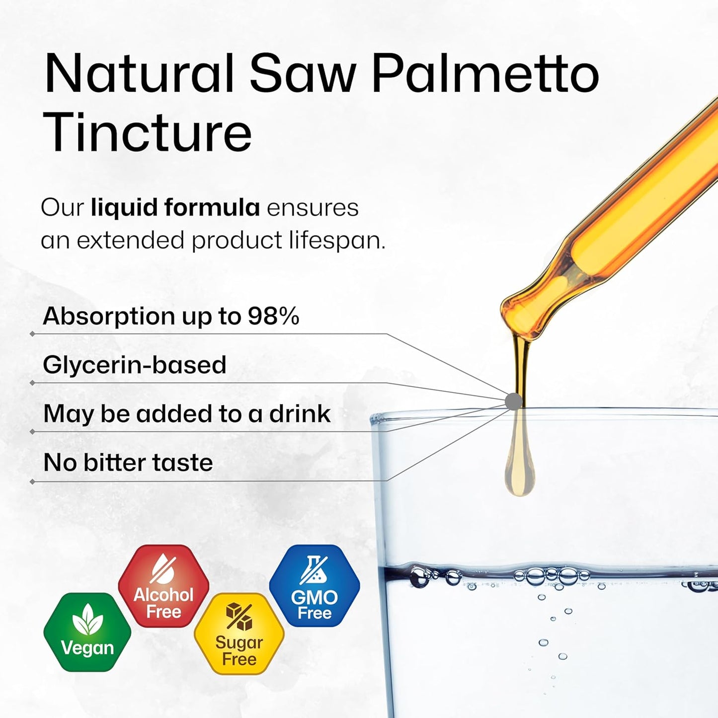 100 Capsules of BIO KRAUTER Stinging Nettle with 2 Fl. Oz of Saw Palmetto Tincture - Natural Supplements for Wellness