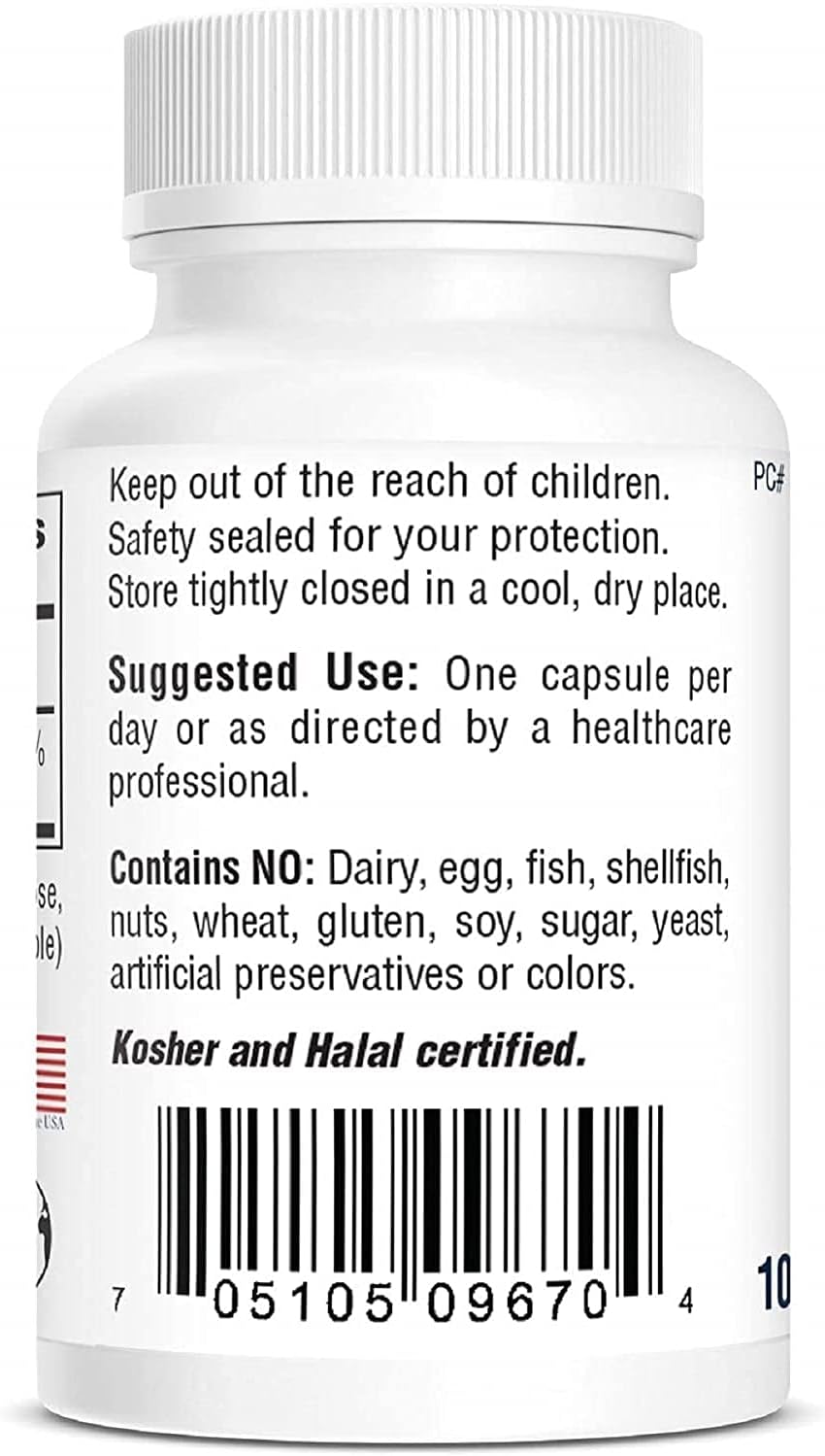 100 Capsules of Bio-Tech Pharmacal Methylcobalamin Vitamin B12 for Red Blood Cell Formation and Cardiovascular Health